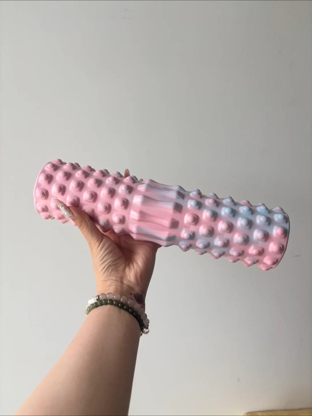 Pink & Blue Textured Foam Roller thumbnail