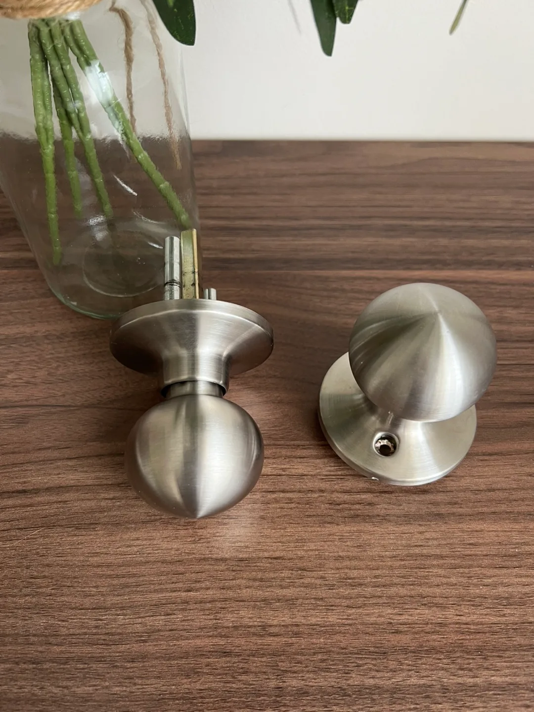 Door Knob Set - Silver Finish thumbnail
