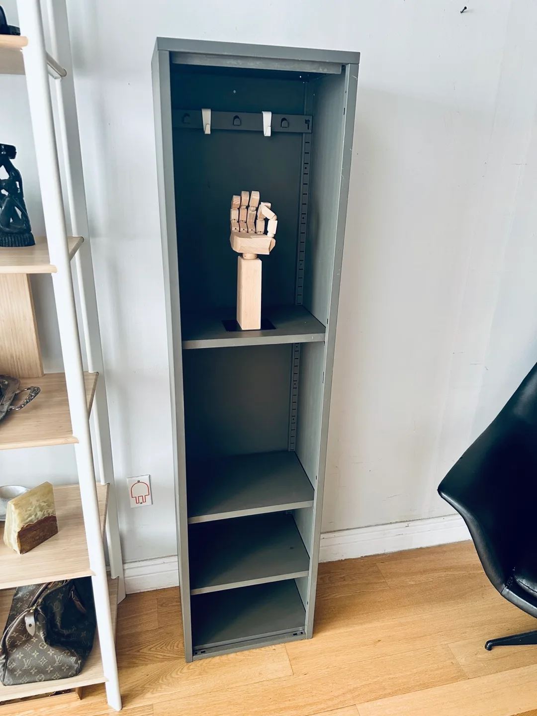 VINTAGE IKEA STEEL LOCKER STORAGE DISPLAY BOOK SHELF thumbnail