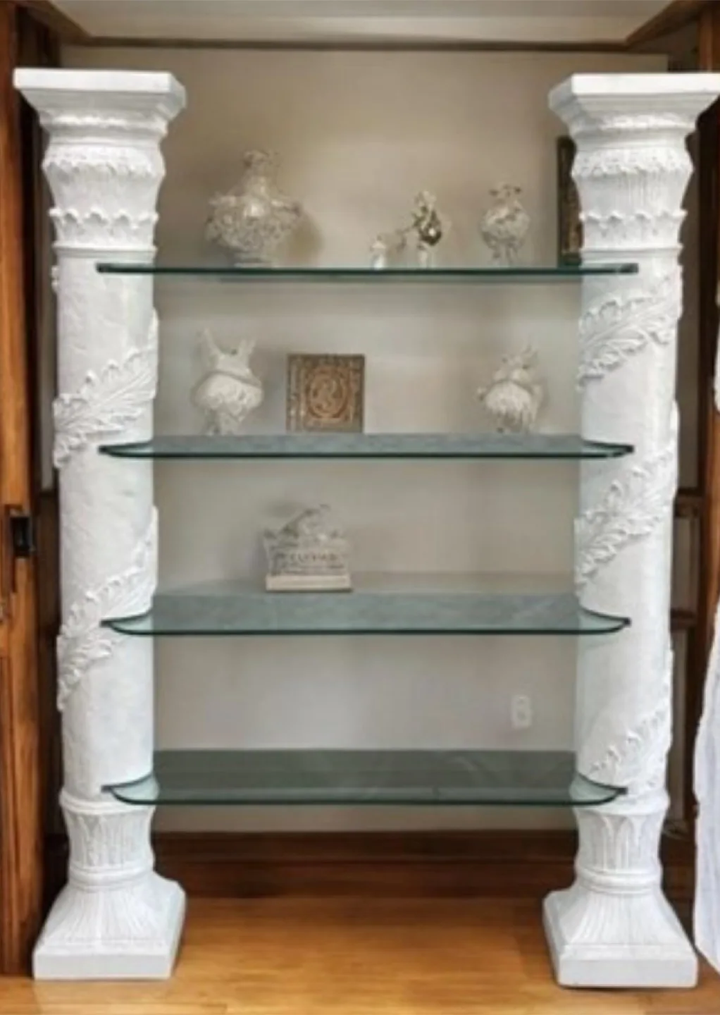 Glass Shelf with Decorative Columns thumbnail