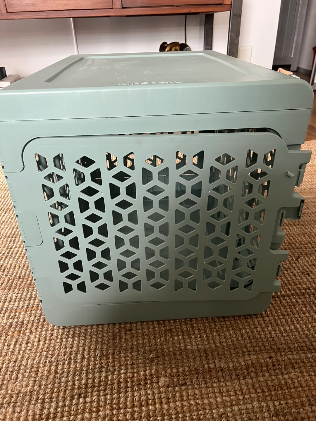 Kindtail Collapsible Pet Crate Sage Green thumbnail
