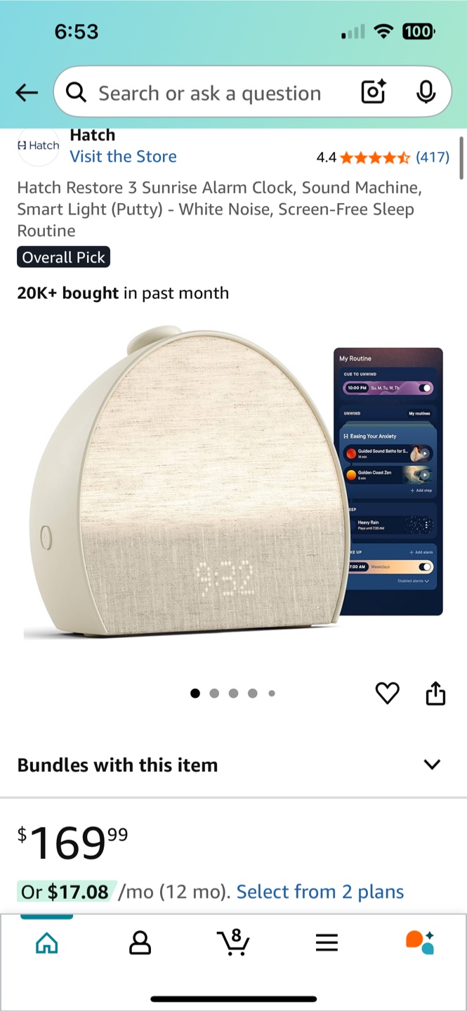 Hatch Restore 3 Sunrise Alarm Clock