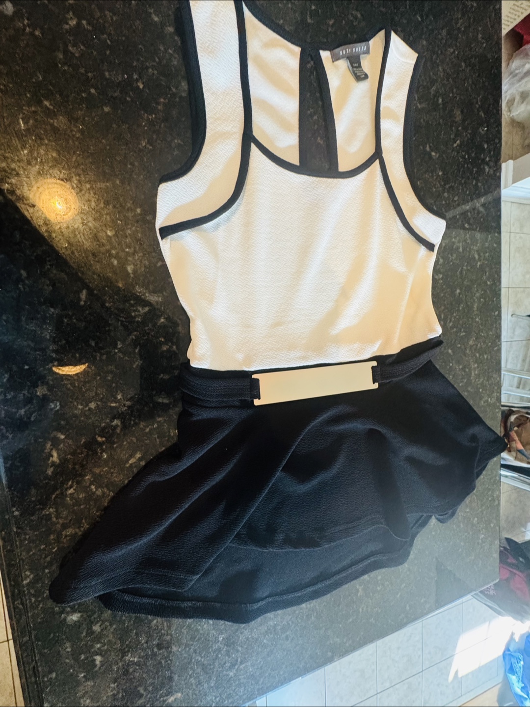 RW&B Black & White Dress