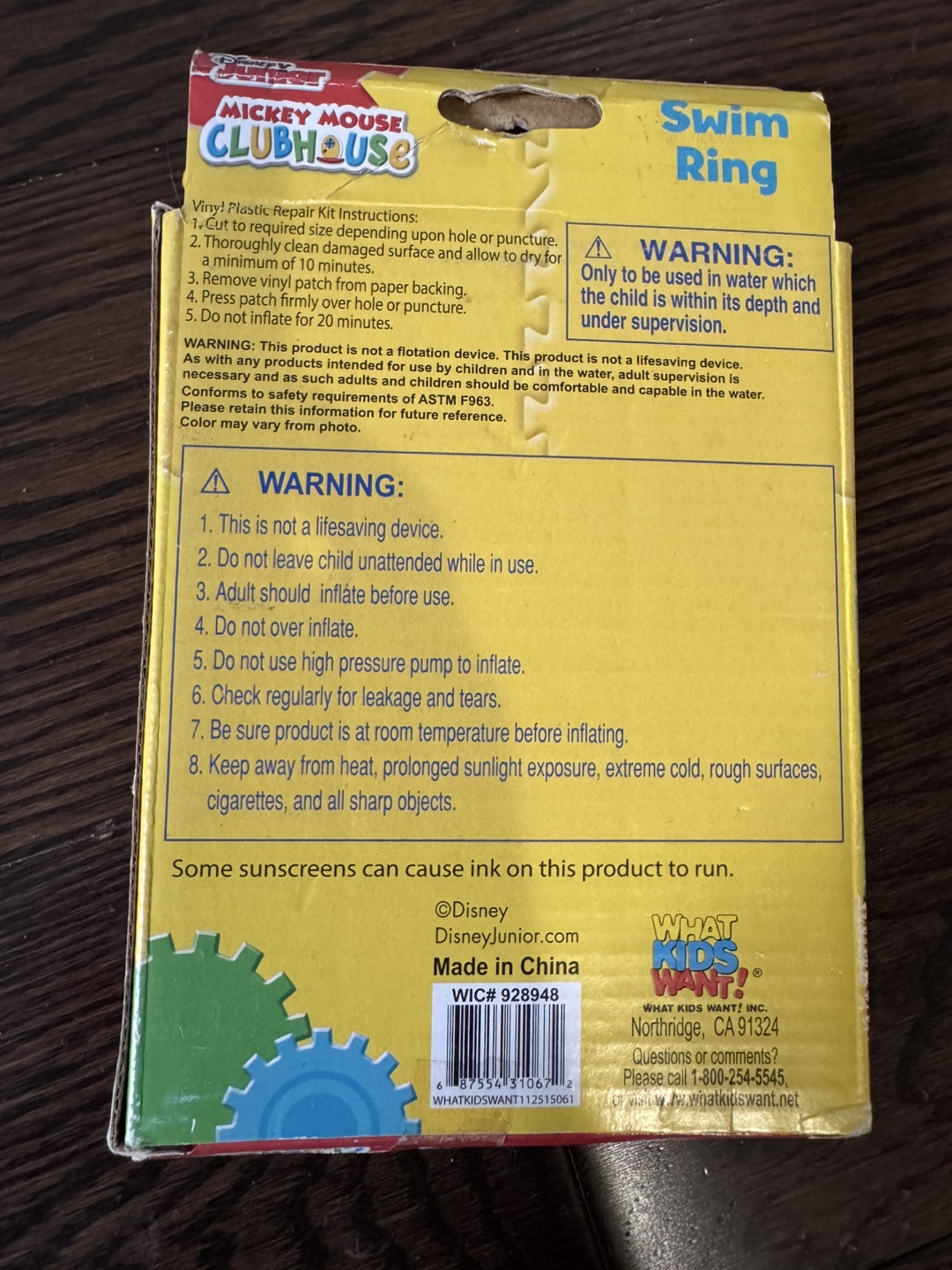 Disney Mickey Mouse Clubhouse Swim Ring - New in Box - photo 3