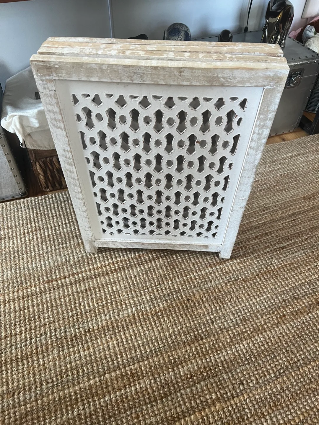 Decorative Wooden Pet Gate 72x24 in image indicator(2)