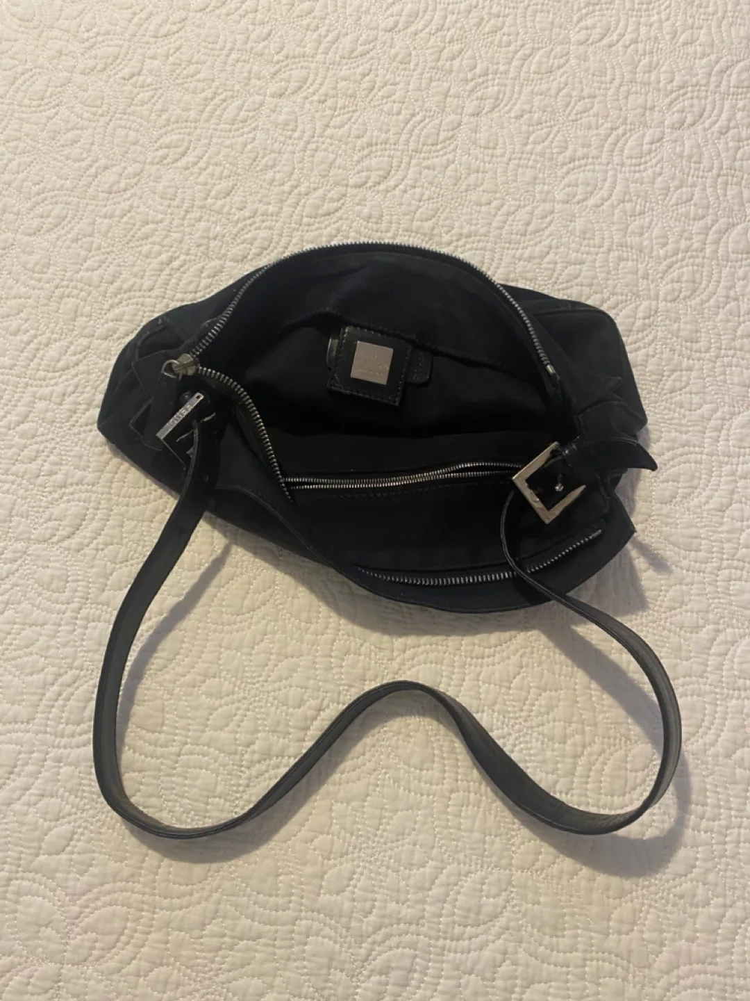 Fendi Black Baguette Shoulder Bag image indicator(2)