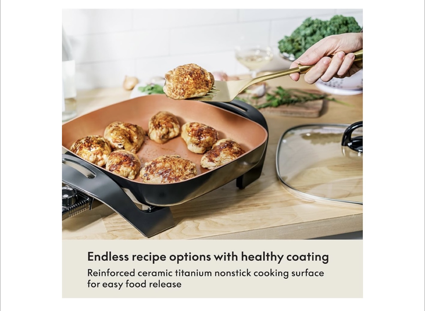 BELLA 12x12 Inch Electric Skillet - photo 4