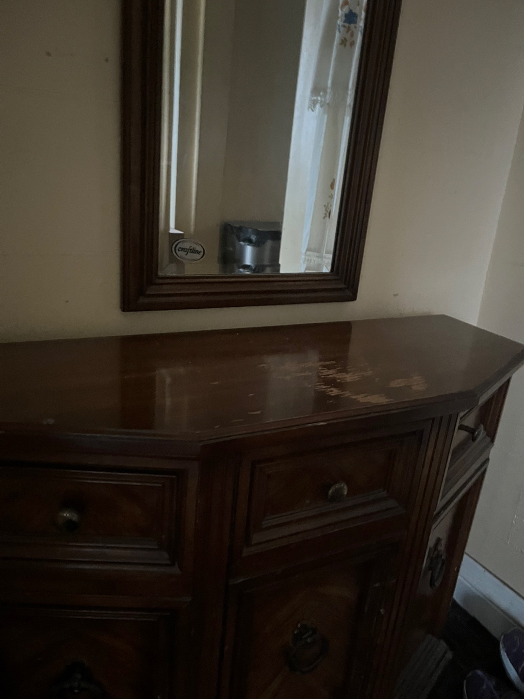 Wooden Dresser with Mirror - photo 2