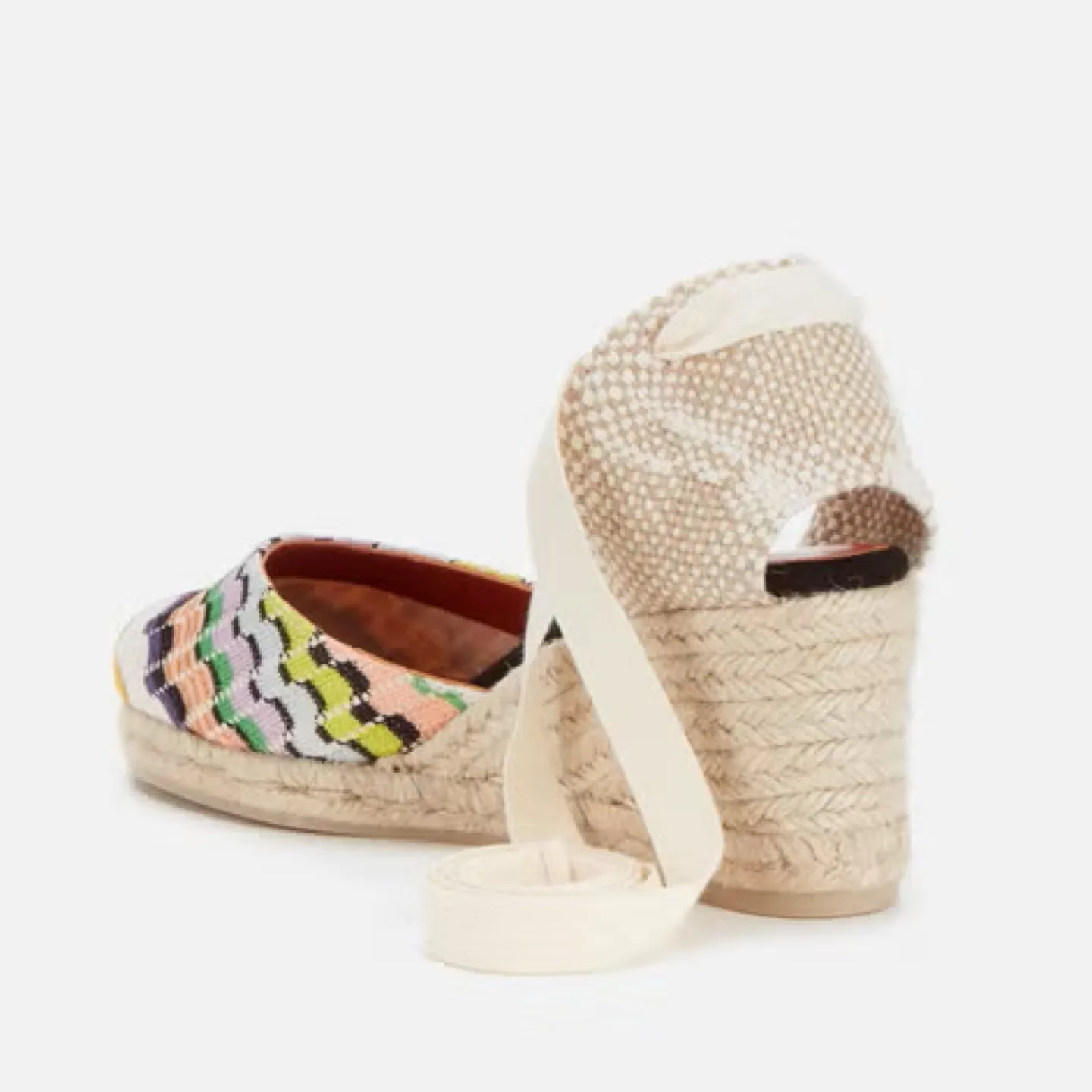 Castañer x Missoni Women's Carina Ankle-Tie Platform does image indicator(2)