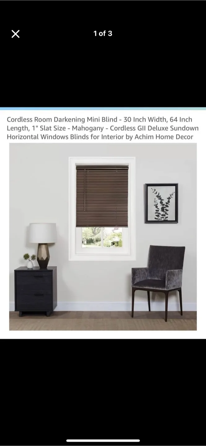 Achim Cordless Mini Blinds 30x64 & 36x64 image indicator(2)