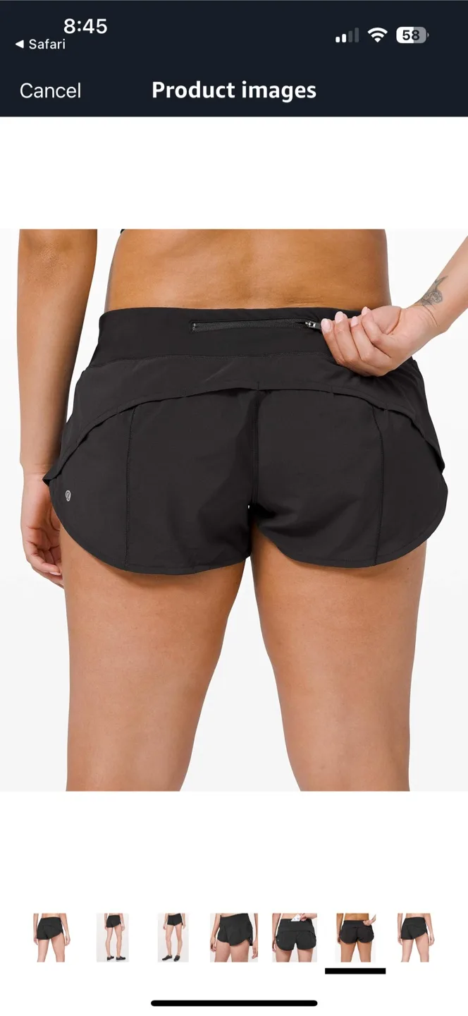 Lululemon Running Shorts (Size 10) image indicator(5)