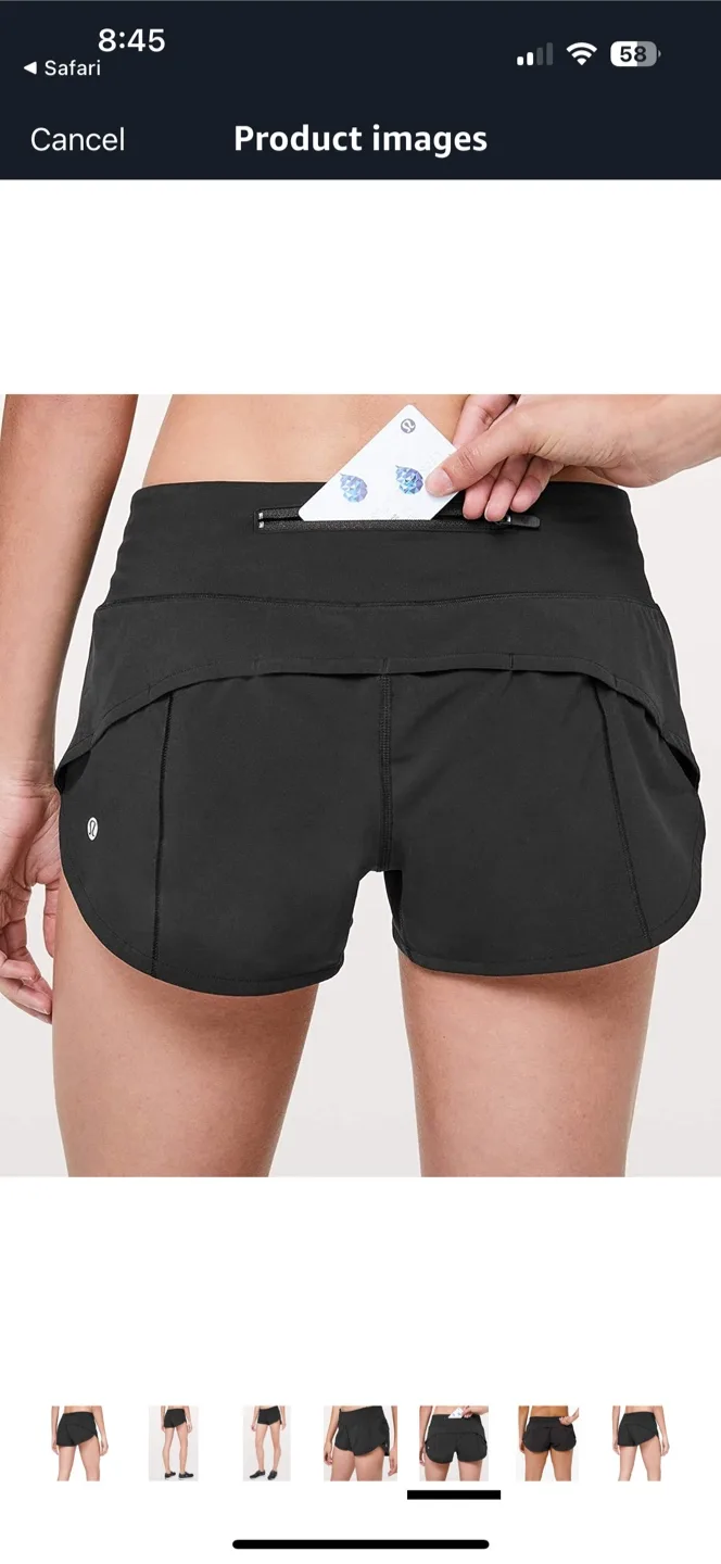 Lululemon Running Shorts (Size 10) image indicator(4)