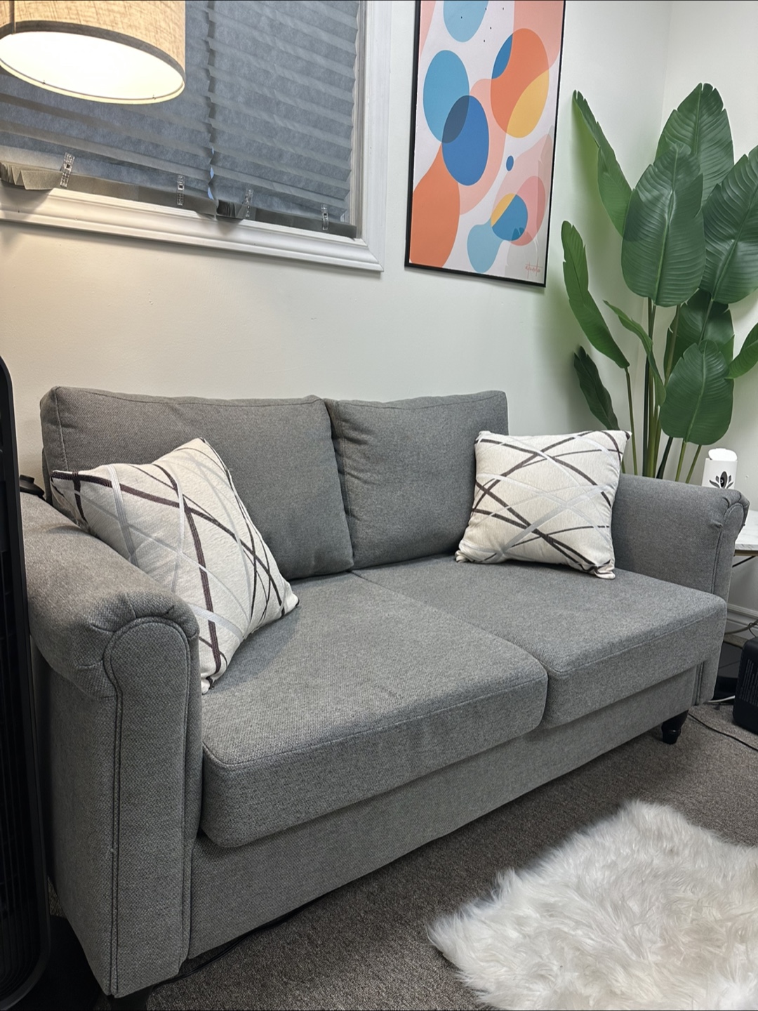 Grey Loveseat Sofa - photo 2