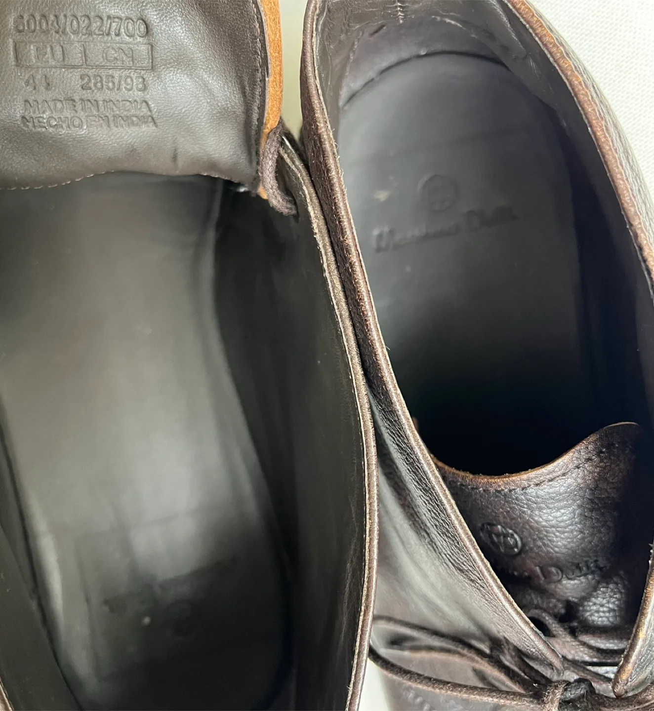 Massimo Dutti Dark Brown Leather Ankle Boots Men Size 44 US 10 image indicator(10)