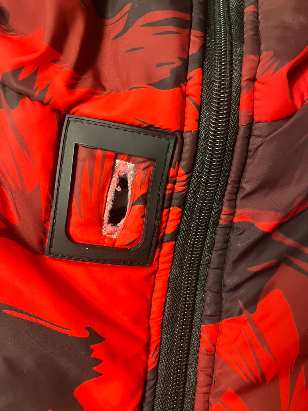 🧡Red & Black Camo Dog Coat - Size Unknown image indicator(4)