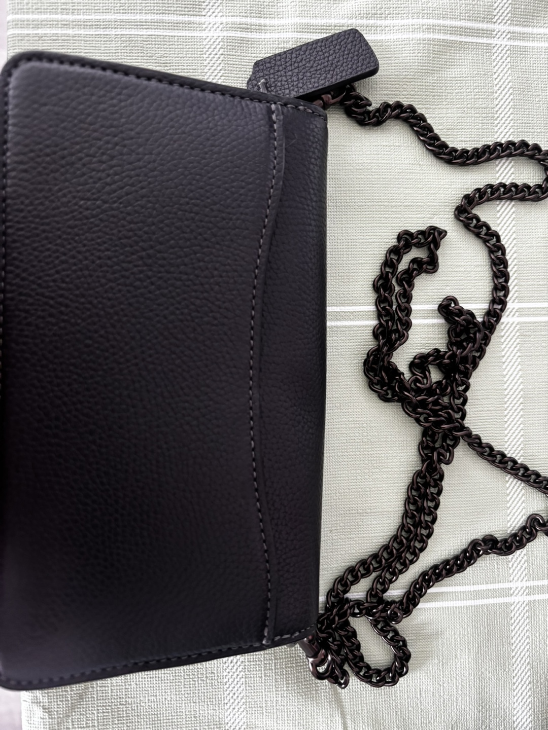 Coach Black Leather Chain Crossbody Bag - photo 2