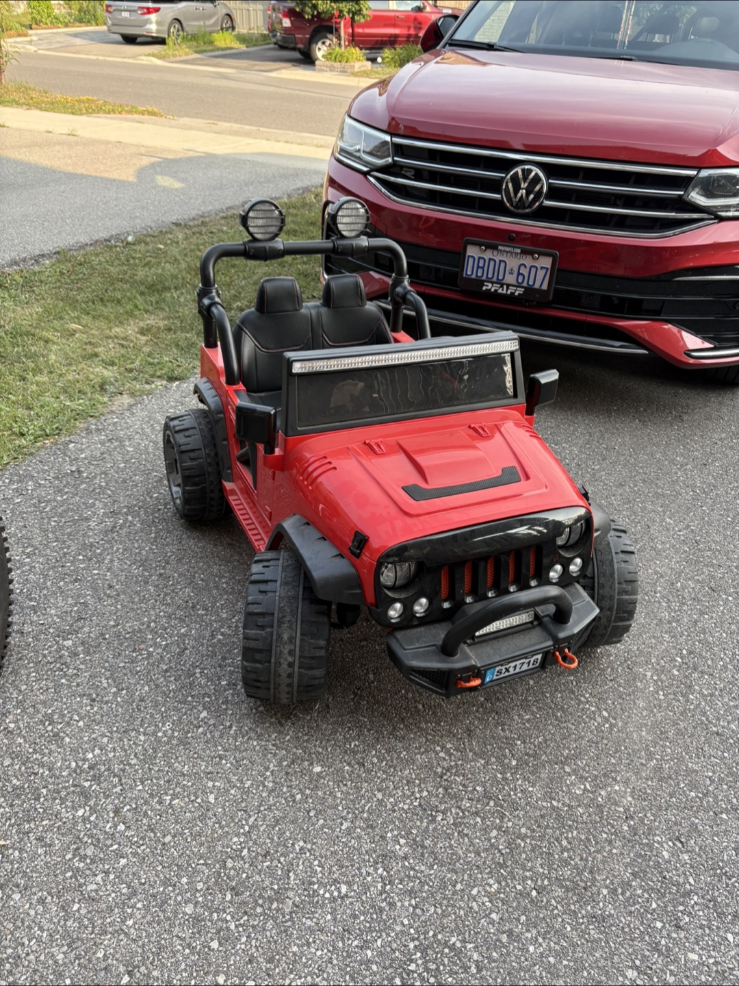 Red Ride-On Jeep for Kids