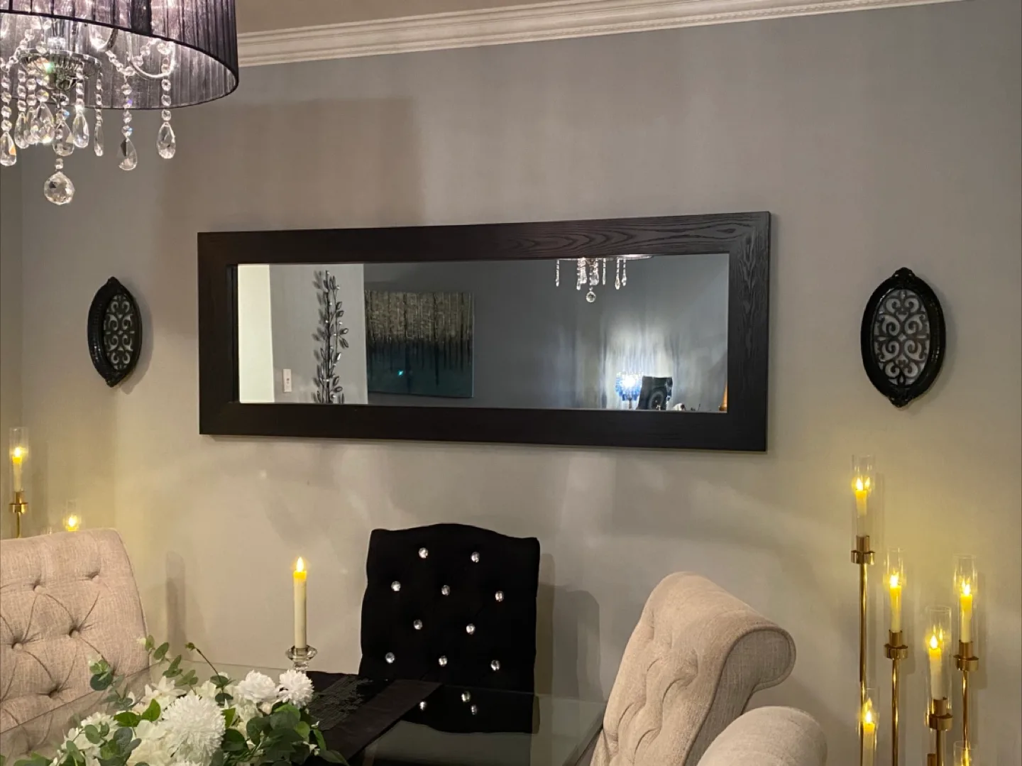 Large Framed Wall Mirror image indicator(2)
