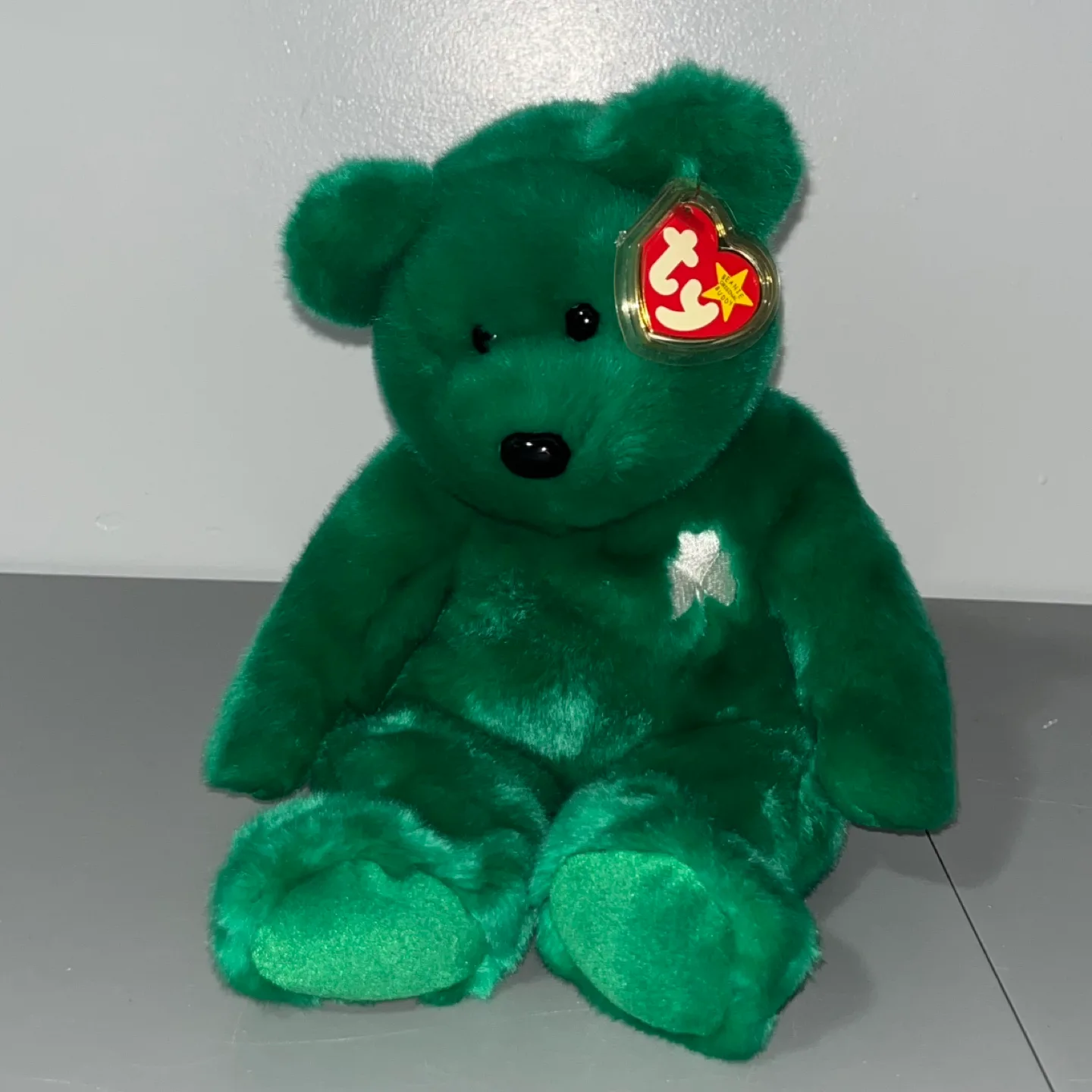 Ty Beanie Baby Erin The Bear retired 1998 thumbnail