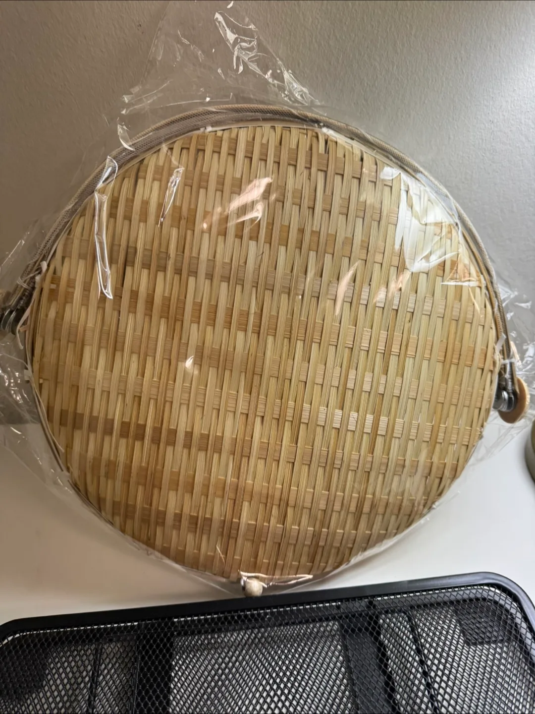 New Bamboo Food Cover Net Basket image indicator(7)