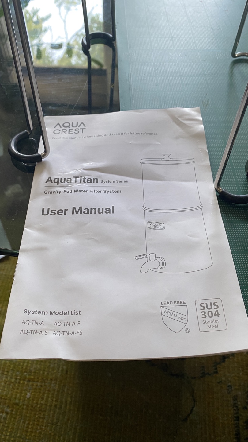 Gravity fed water filter system- Aqua crest - photo 2