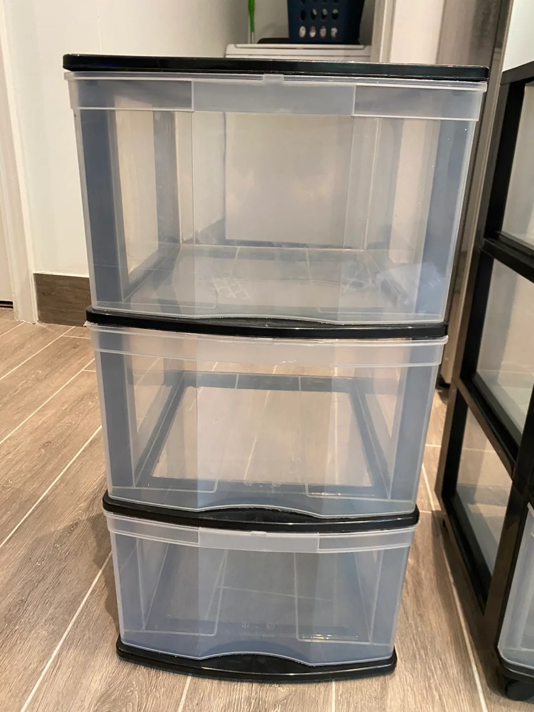Plastic Storage Drawers - 3 Tier