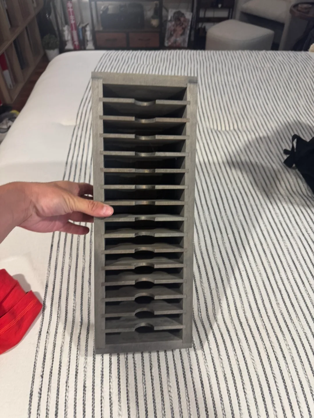Wooden cassette tape Rack/Storage thumbnail