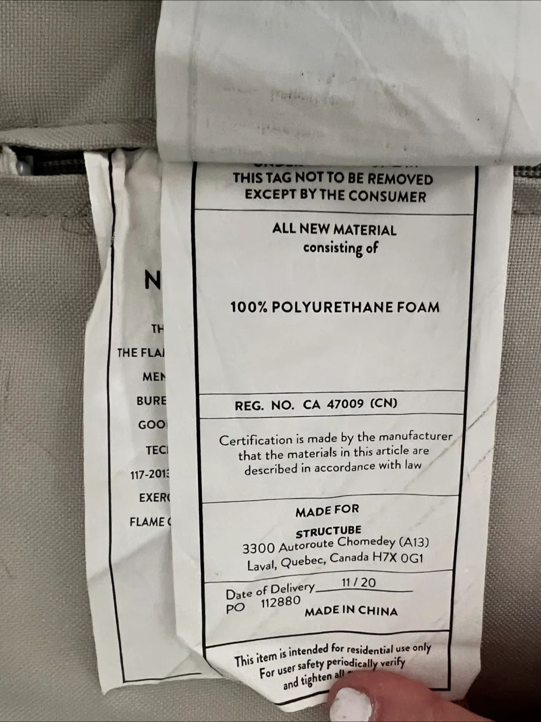 “Bean bag” Ottoman image indicator(9)