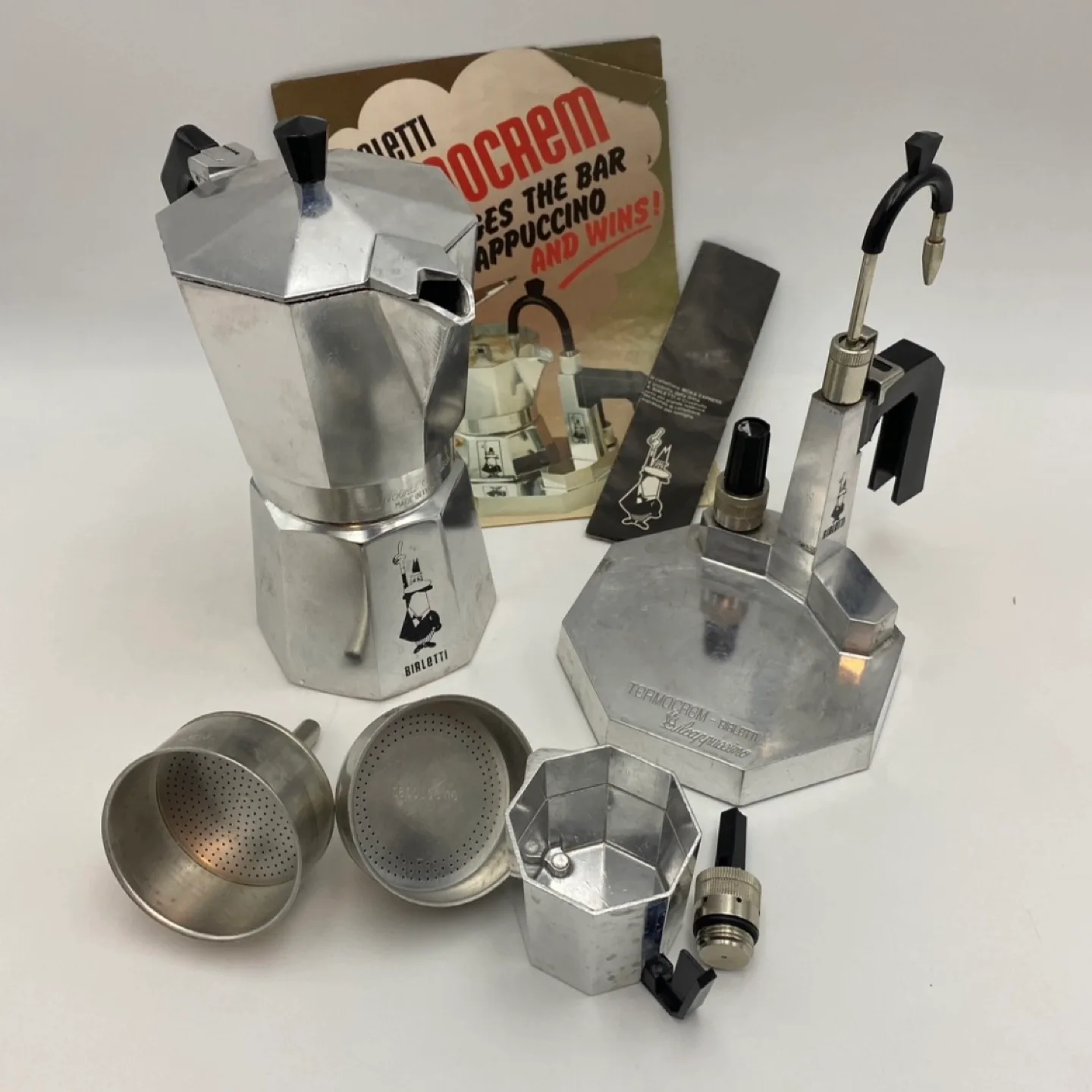 Vintage Bialetti Stovetop Espresso Coffee Maker Made in Italy thumbnail
