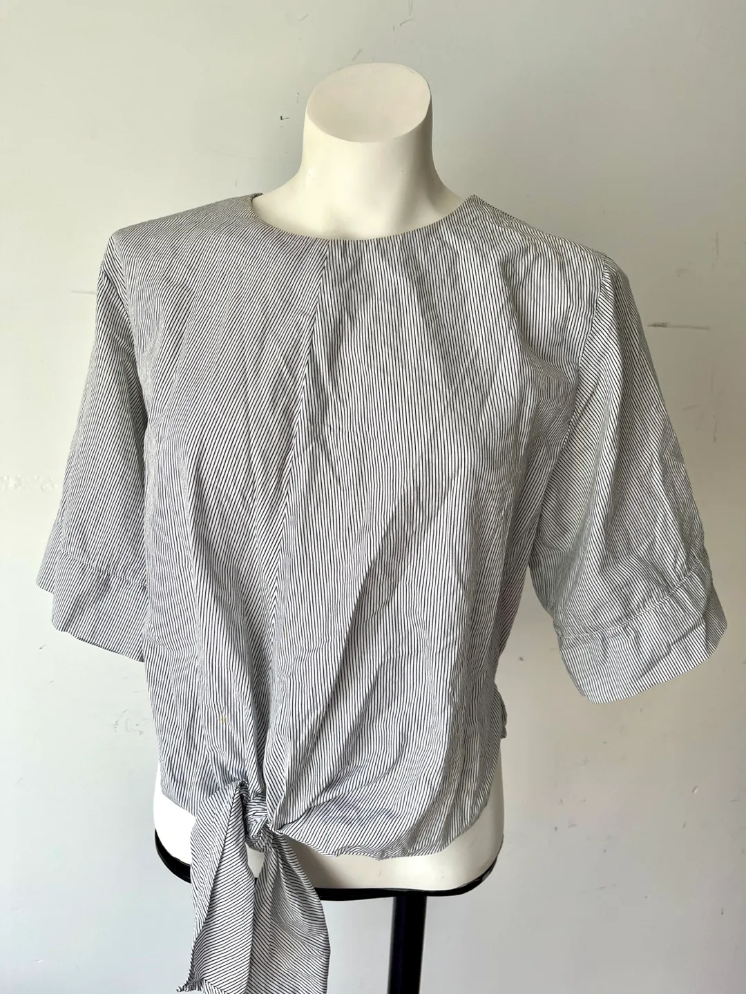 Lush Striped Tie-Front Blouse thumbnail
