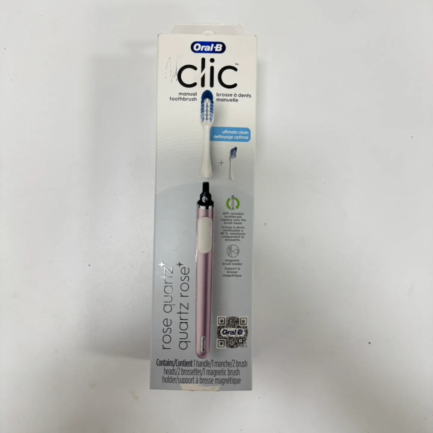 New Oral-B Clic Rose Quartz Toothbrush thumbnail