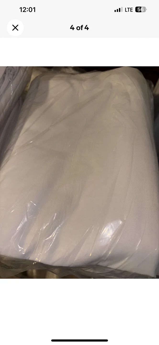 1 dozen white zippered pillowcases image indicator(5)