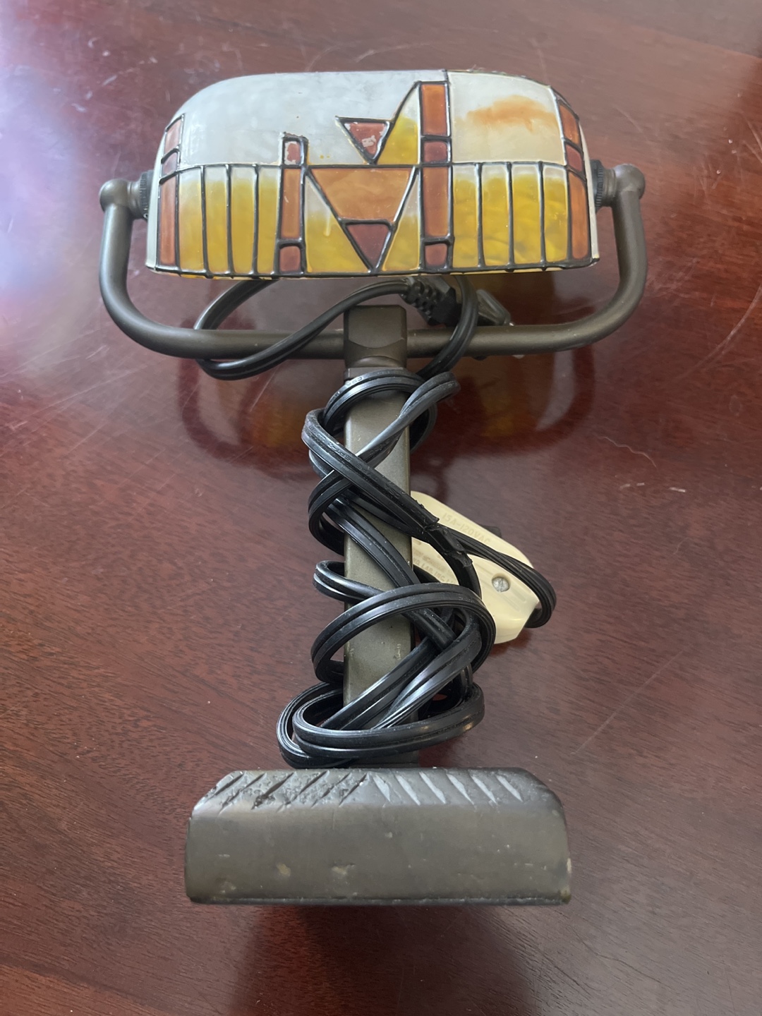 Vintage Stained Glass Table Lamp