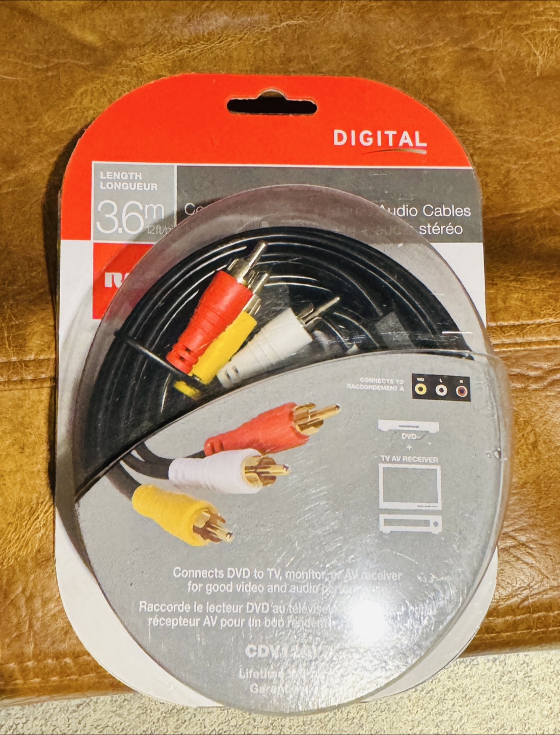 ❤️New RCA Composite Video & Stereo Audio Cables
