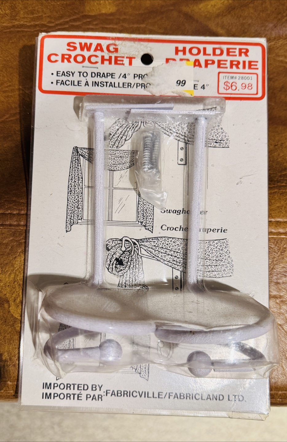 ❤️Fabricville Swag Crochet Drapery Holder