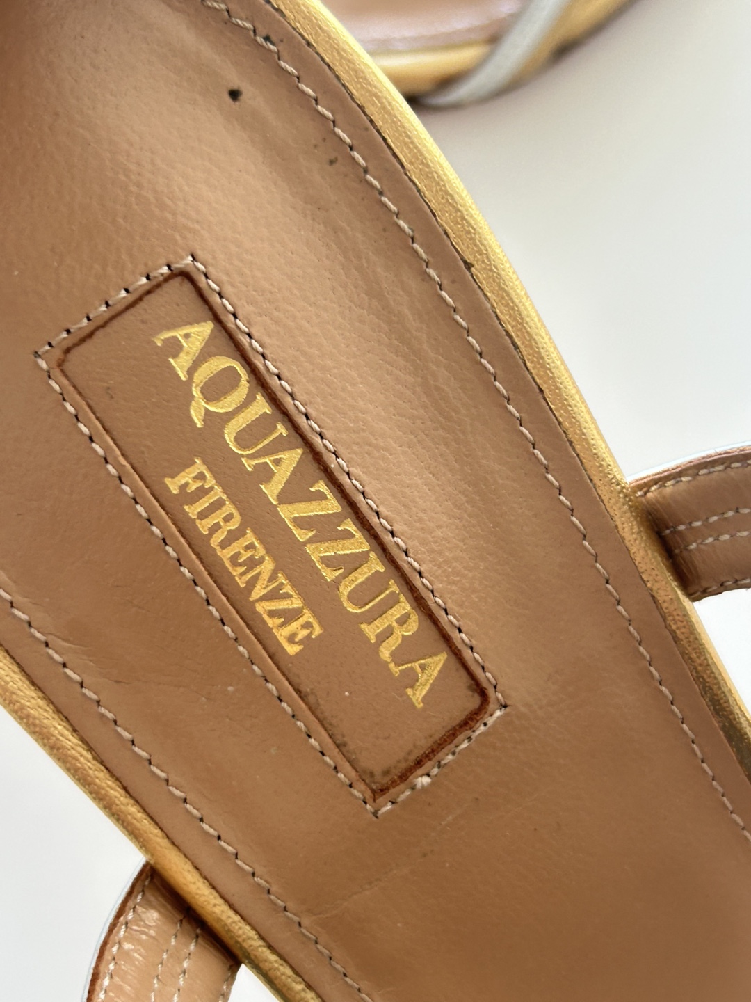Aquazzura Firenze Gold/Silver Heels - photo 4