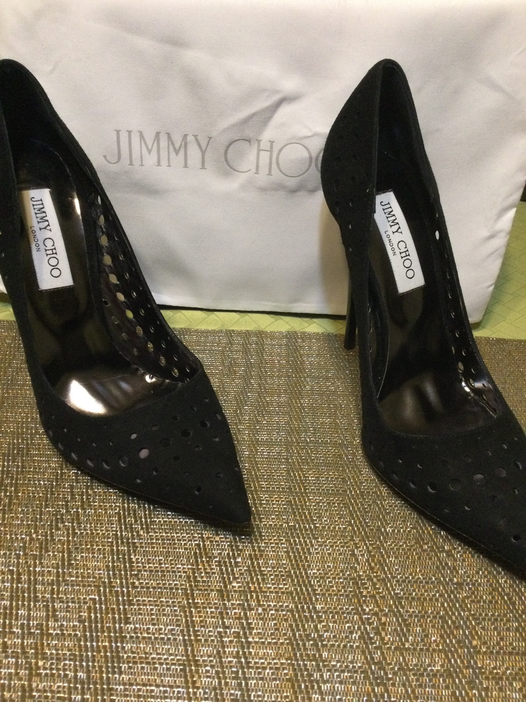 Jimmy Choo Black Suede Heels - photo 2
