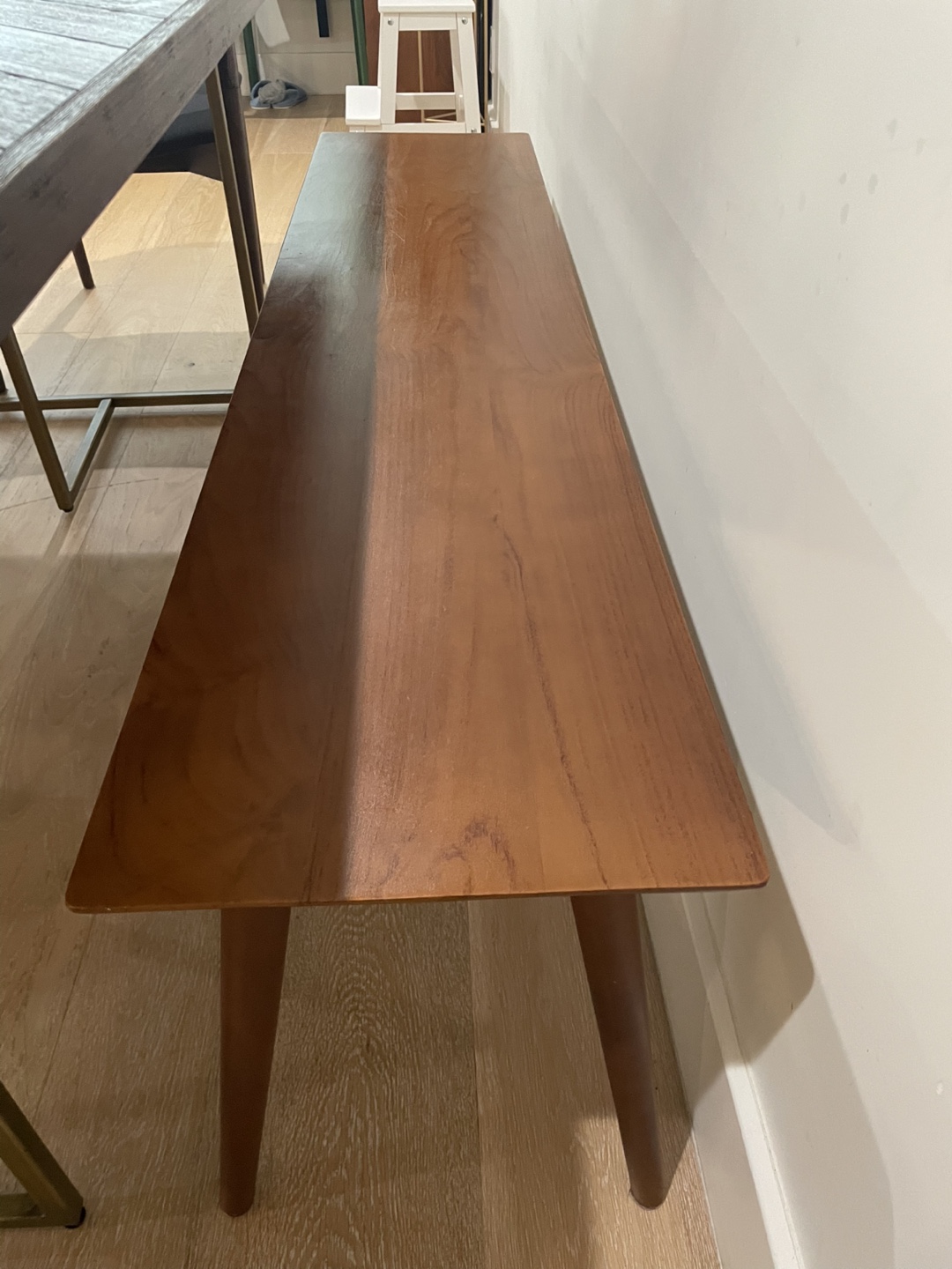 Dining table with 4 chairs and bench (seats 6) - photo 5