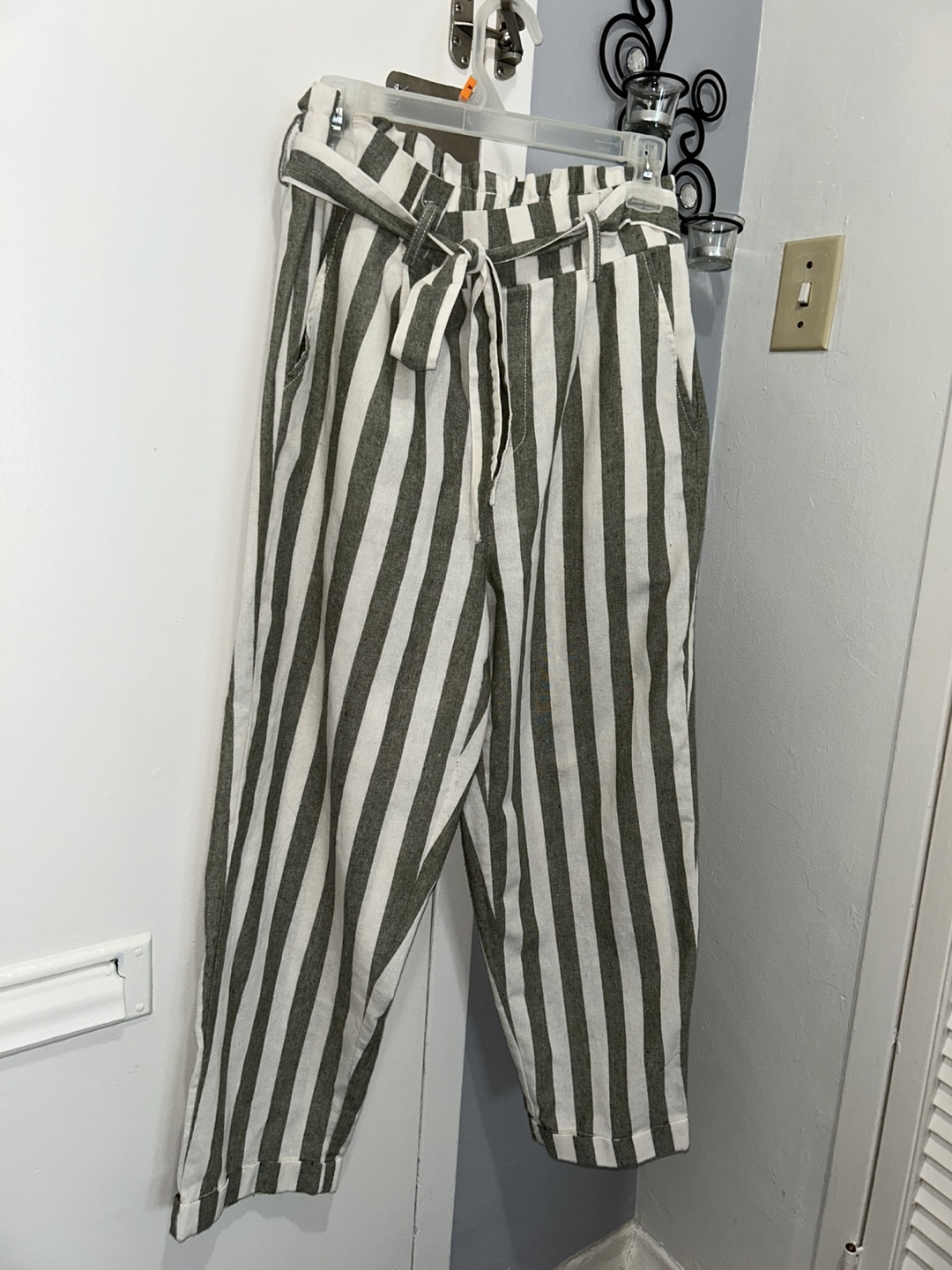 Ci Sono Linen Collection Striped Pants - Size L - photo 3