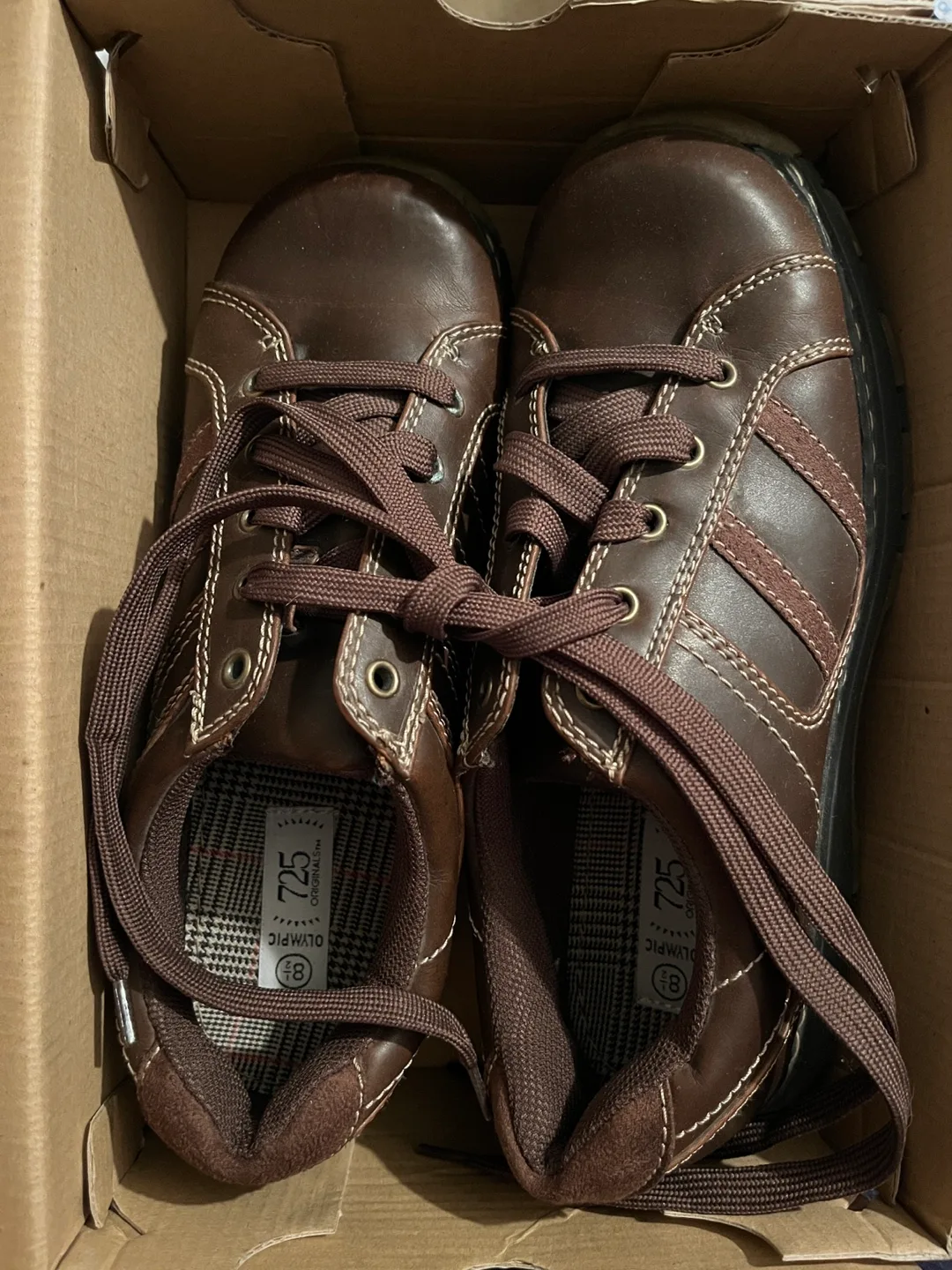 725 Originals Brown Leather Shoes Size 8.5