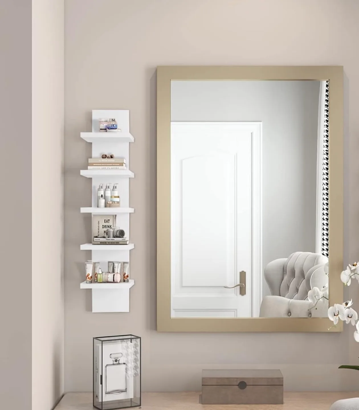 5-Tier White Floating Shelf (WR11004_S5) image indicator(2)