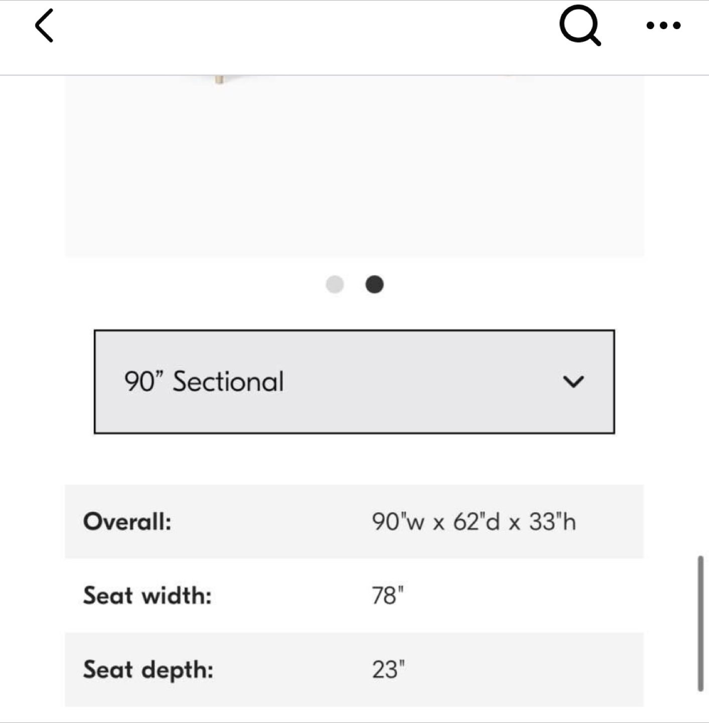 West elm 2 piece sectional