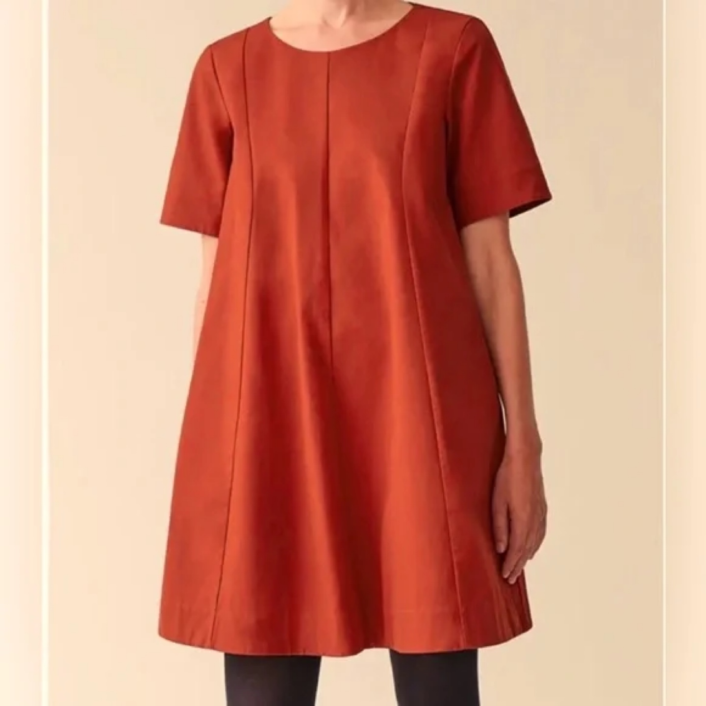 COS Orange Dress with Pockets, Size EUR 36/S