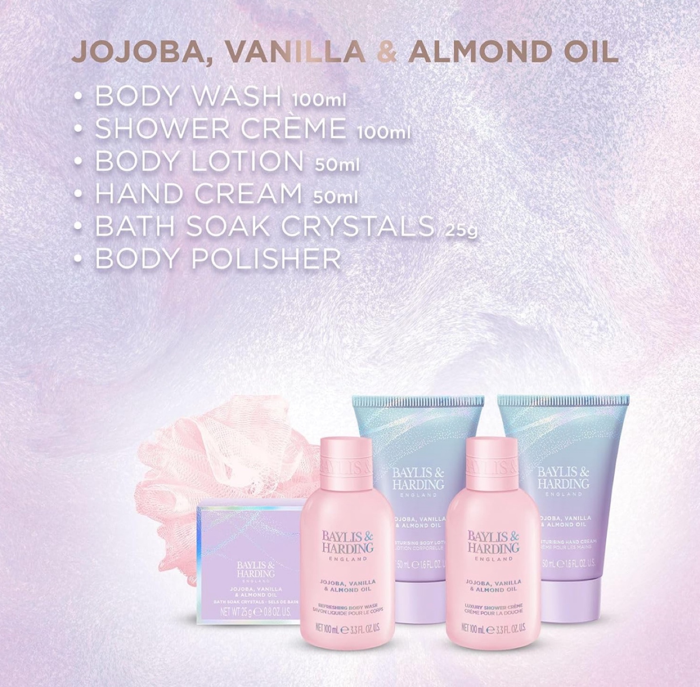 Baylis & Harding Jojoba, Vanilla & Almond Oil Set - photo 4