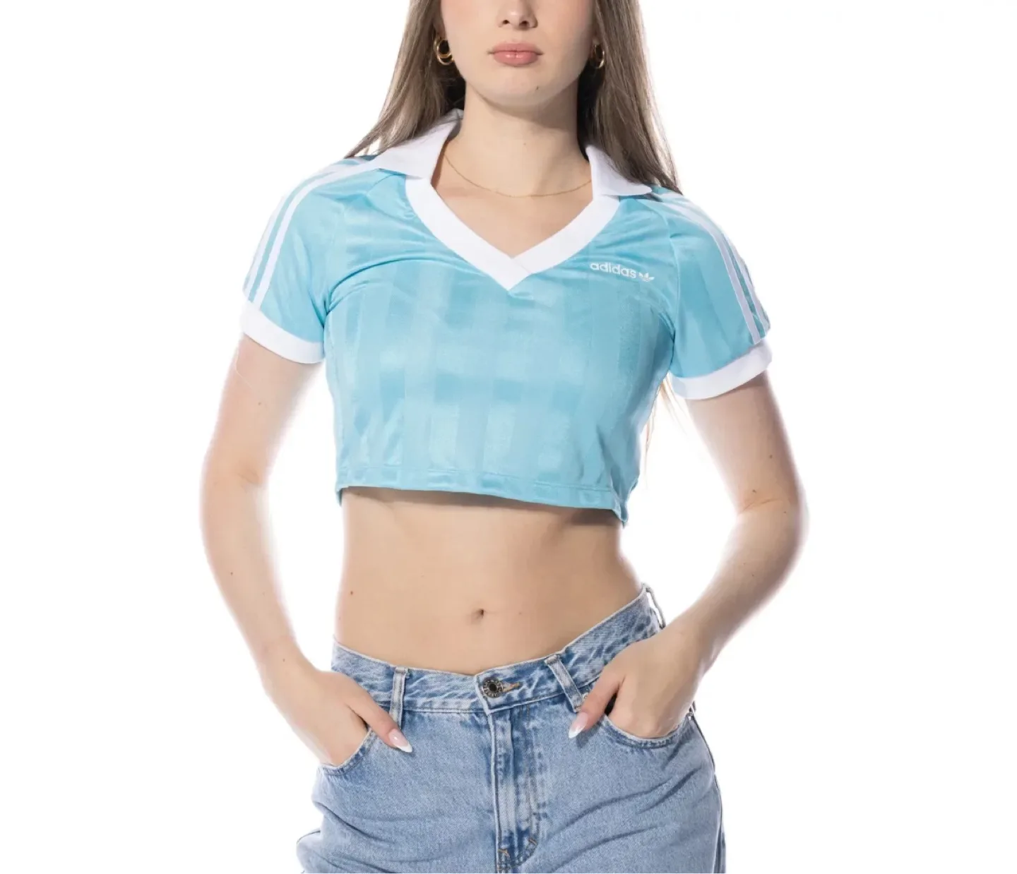 🧡 Adidas Crop Top Soccer Jersey thumbnail