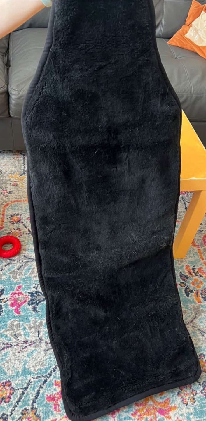 Black Faux Fur Car Seat Cover
