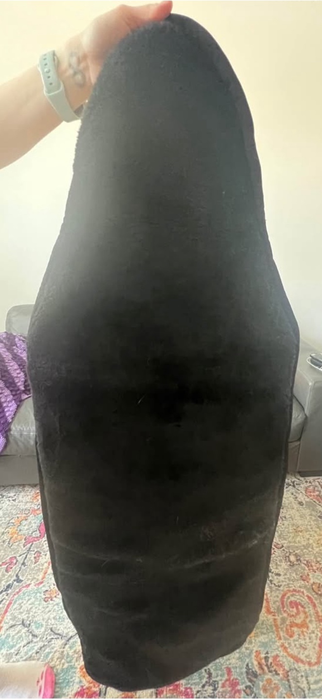 Black Faux Fur Car Seat Cover - photo 3