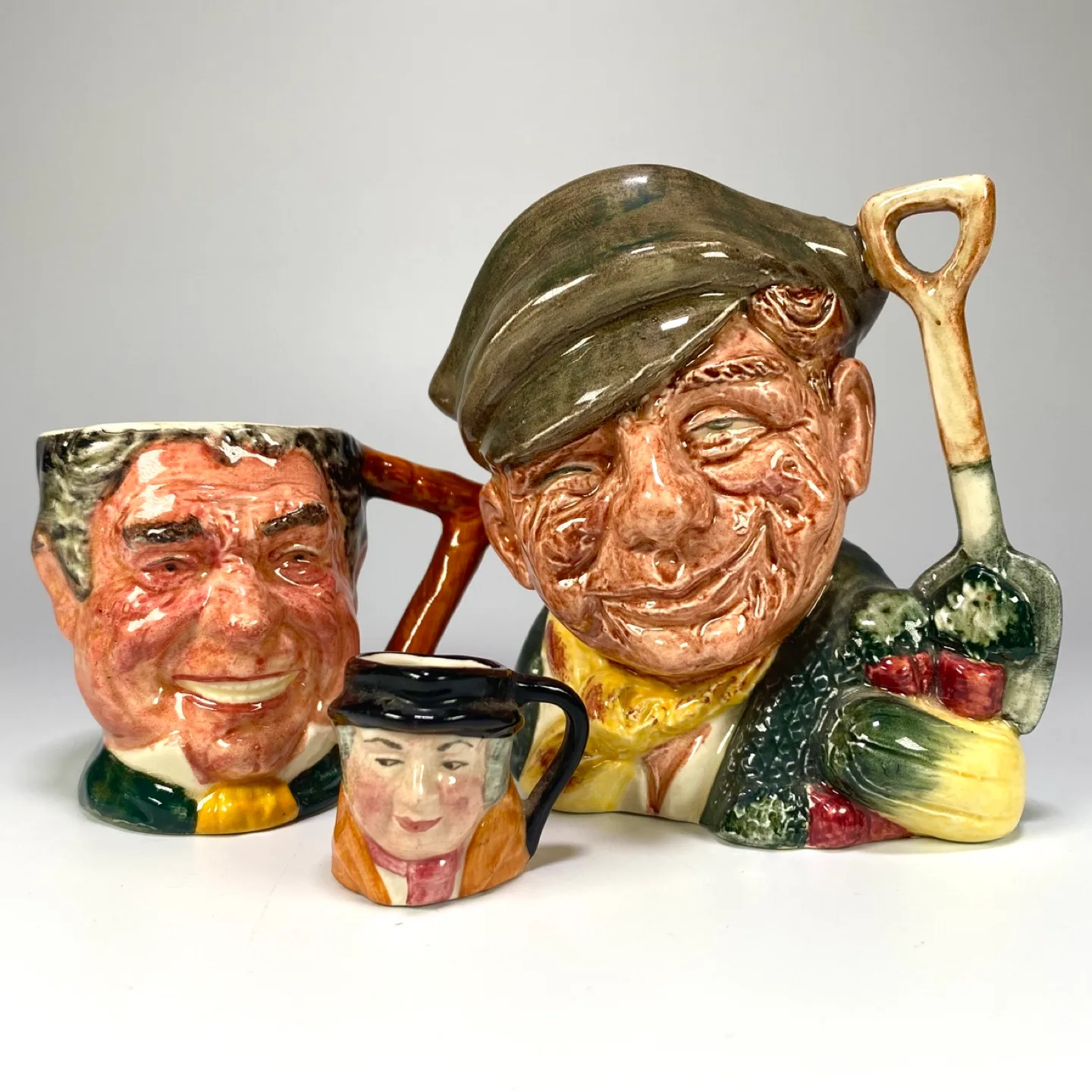 Vintage Royal Doulton Toby Jug Trio thumbnail
