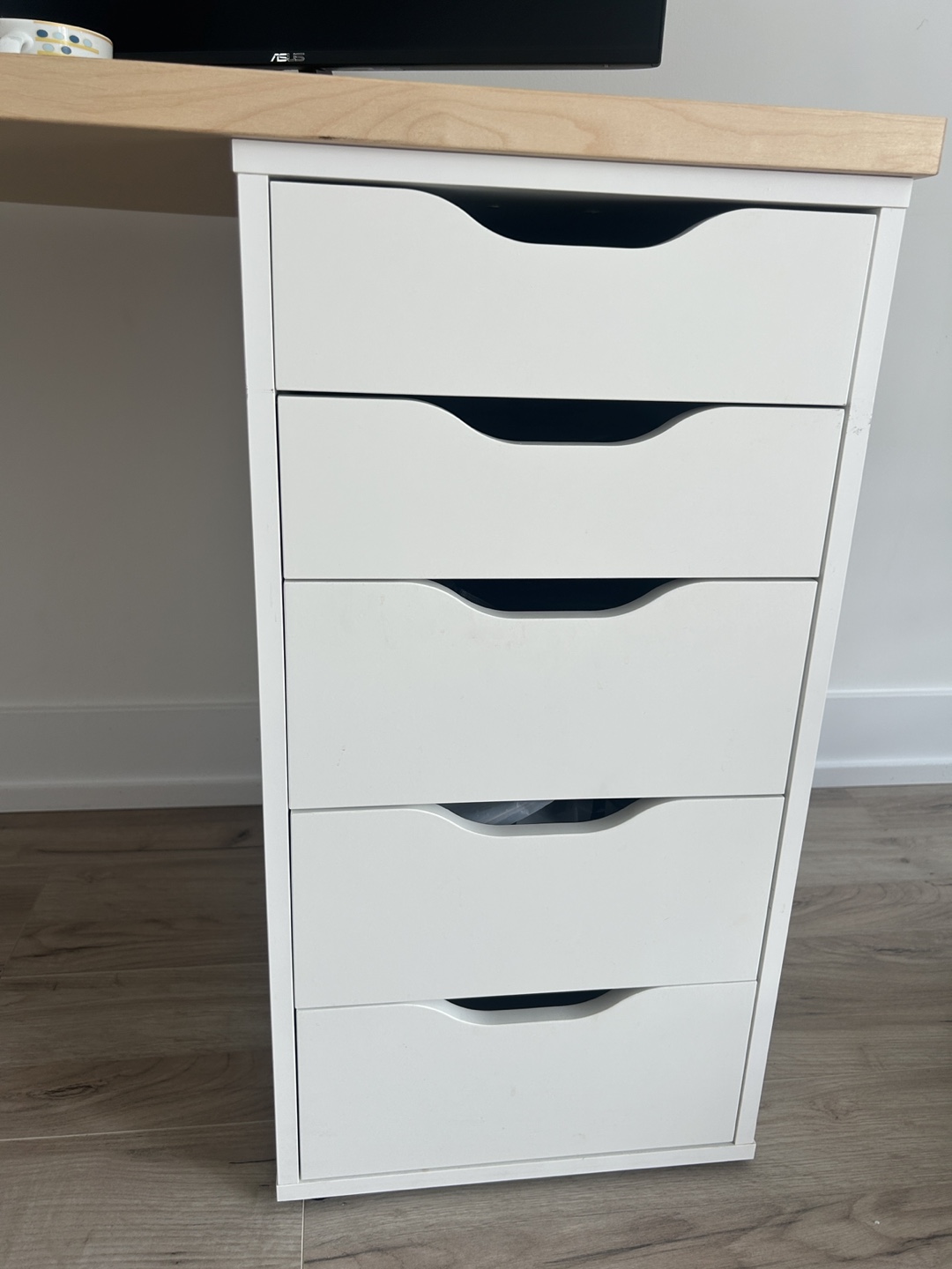 IKEA Alex Desk with Drawer Unit - photo 2
