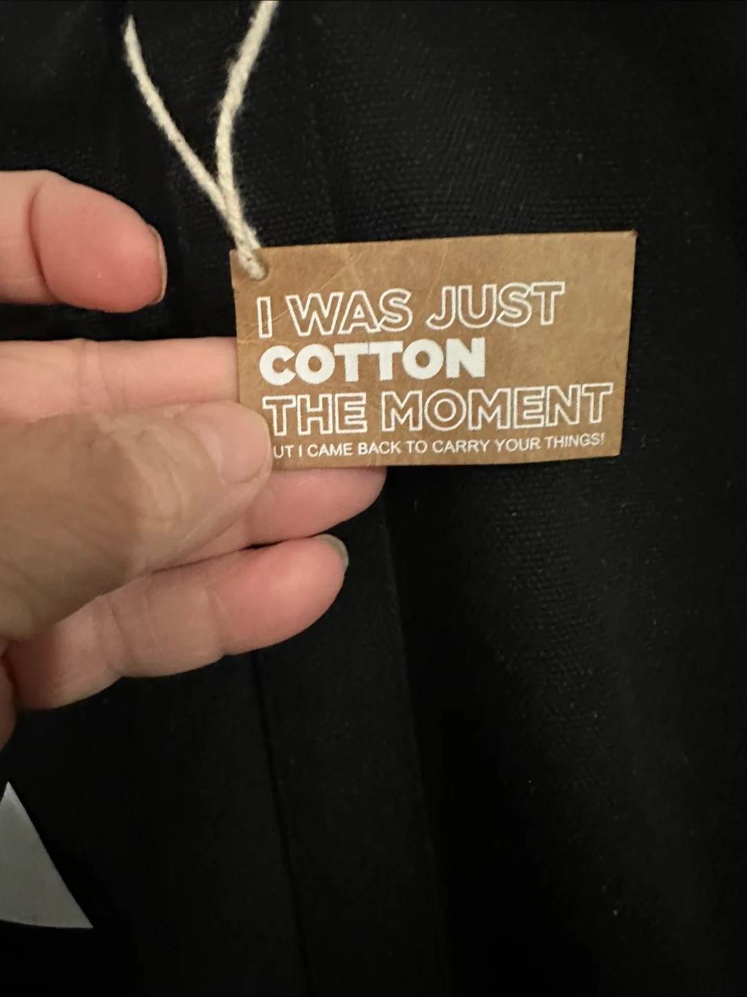 Black Cotton Tote Bag - image indicator(3)